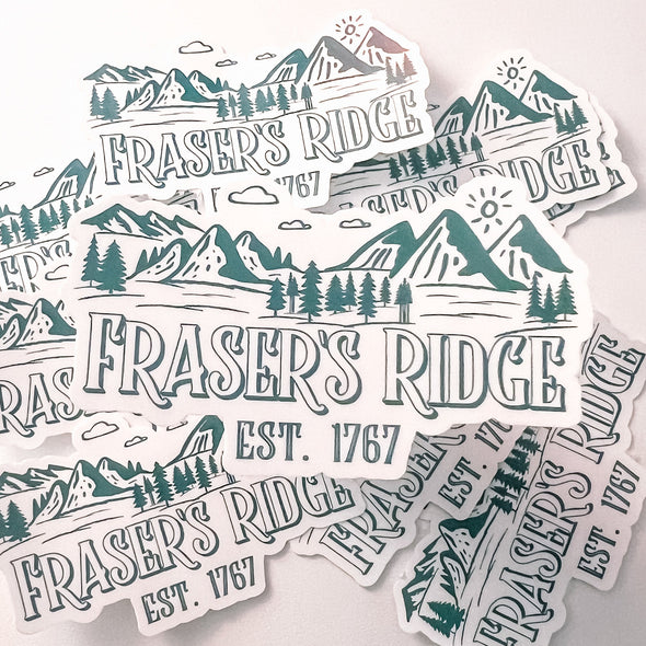 Fraser's Ridge Outlander Sticker-Stickers-Painted Lavender