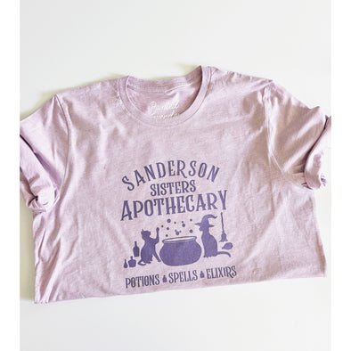 Sanderson Sisters Apothecary, Purple Print-hocus pocus-Painted Lavender