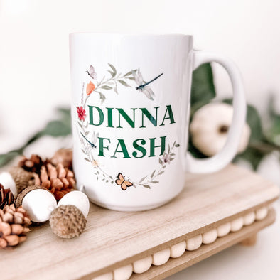 Dinna Fash Mug--Painted Lavender