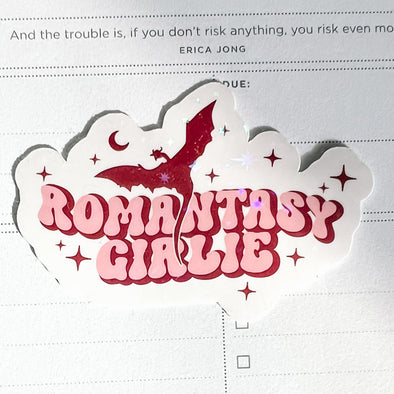 Romantasy Girlie Holographic Sticker-Stickers-Painted Lavender