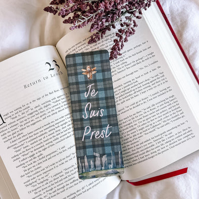 Je Suis Prest Bookmark-Bookmarks-Painted Lavender