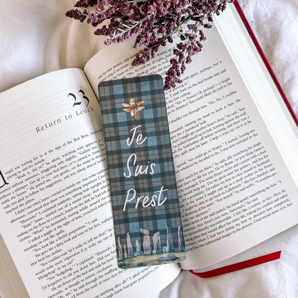 Je Suis Prest Bookmark-Bookmarks-Painted Lavender