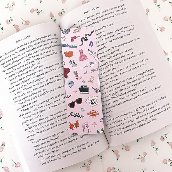 Pink Eras Bookmark-Stickers-Painted Lavender
