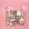 Cozy Girl Book Club Glass Cup-Painted Lavender