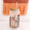 Eras Glass Can Cup-Painted Lavender