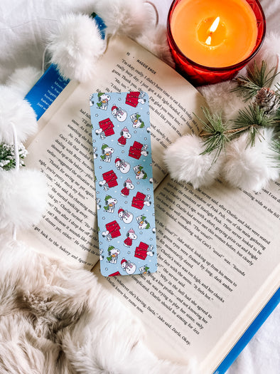 Holiday Snoopy Bookmark-Bookmarks-Painted Lavender
