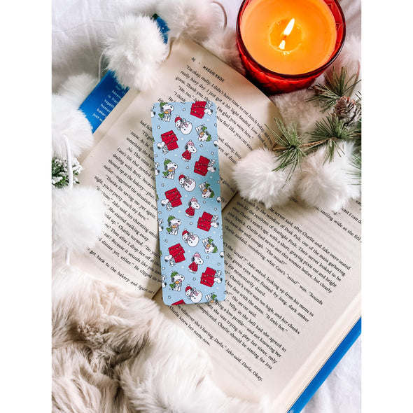 Holiday Snoopy Bookmark-Bookmarks-Painted Lavender