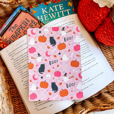 Spooky Pink Halloween Kindle Insert-Kindle Acessories-Painted Lavender