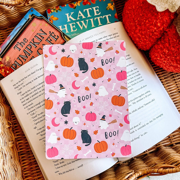 Spooky Pink Halloween Kindle Insert-Kindle Acessories-Painted Lavender