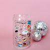 Stars Hollow Icons Glass Cup-Painted Lavender