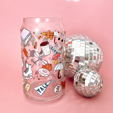 Gilmore Girls Icons Glass Cup-Painted Lavender