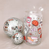 Cozy Fall Books and Candles Glass Cup-Painted Lavender