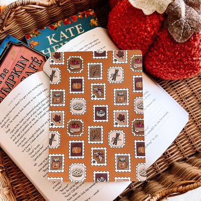 Autumn Picnic Stamp Kindle Insert-Kindle Acessories-Painted Lavender