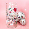 Just One More Page Bookish Glass Cup-Painted Lavender
