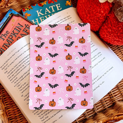 Coquette Pink Halloween Kindle Insert-Kindle Acessories-Painted Lavender