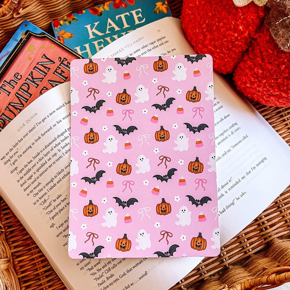 Coquette Pink Halloween Kindle Insert-Kindle Acessories-Painted Lavender