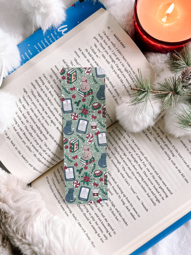 Cozy Season Holiday Essentials Bookmark-Bookmarks-Painted Lavender