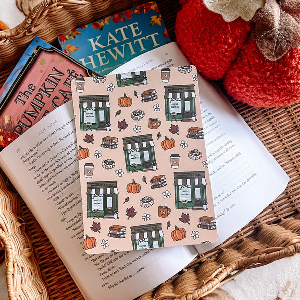 Fall Bookstore Cafe Kindle Insert-Kindle Acessories-Painted Lavender