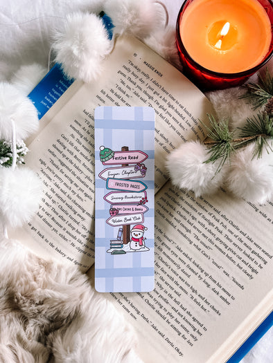 Winter Signs Snowman Bookmark-Bookmarks-Painted Lavender