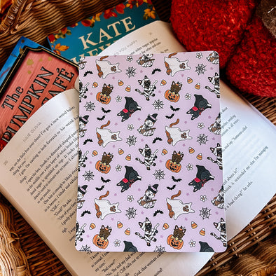 Halloween Cats Kindle Insert-Kindle Acessories-Painted Lavender
