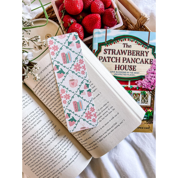 Cottagecore Books and Coffee Bookmark-Stickers-Painted Lavender