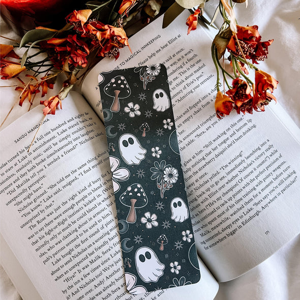 Cottage Celestial Ghost Bookmark-Stickers-Painted Lavender
