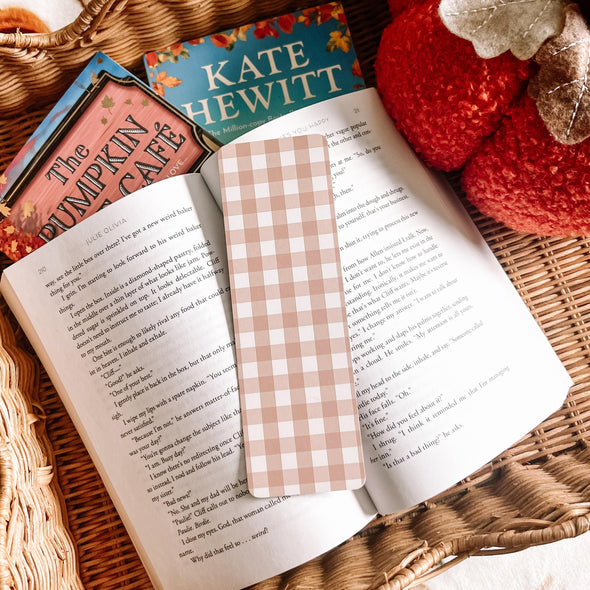 Autumn Gingham Bookmark-Stickers-Painted Lavender