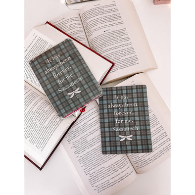 It Has Always Been Forever Sassenach Kindle Insert-Stickers-Painted Lavender