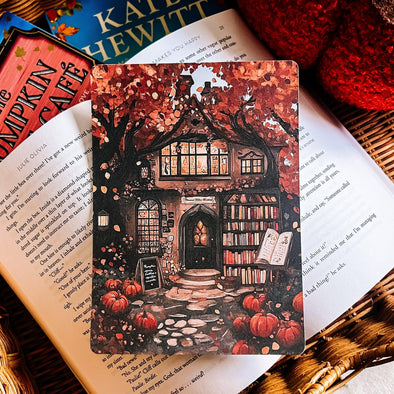 Cozy Autumn Bookstore Kindle Insert-Kindle Acessories-Painted Lavender