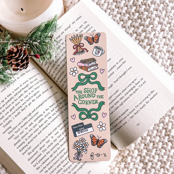 The Shop Around The Corner Bows Bookmark-Bookmarks-Painted Lavender