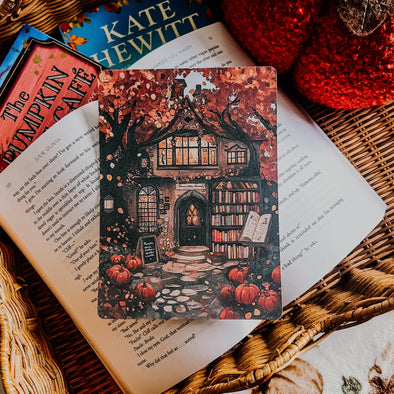 Cozy Autumn Bookstore Kindle Insert