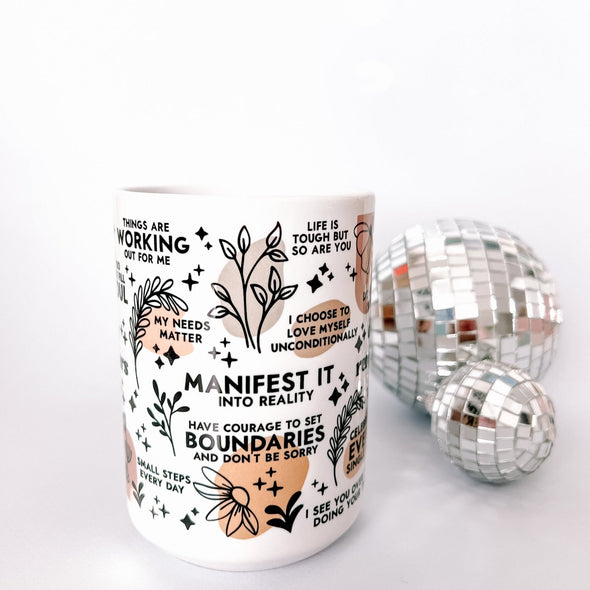 Daily Reminders Positive Affirmations Mug-Painted Lavender