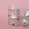 Stars Hollow Icons Glass Cup-Painted Lavender
