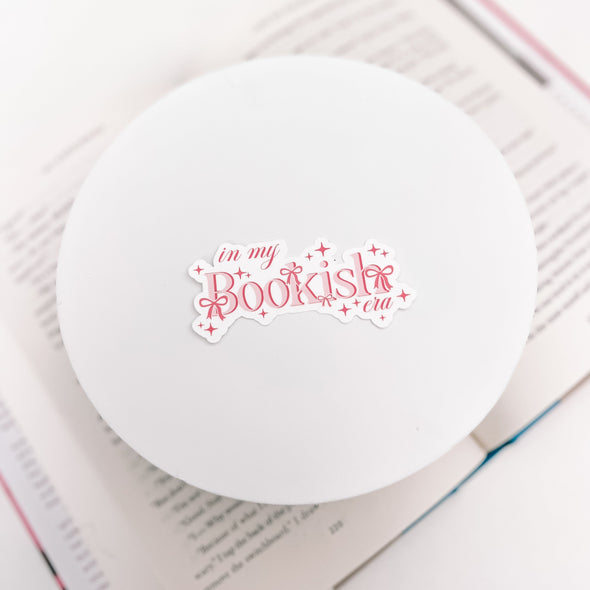 In My Bookish Era Pink Bows Sticker-Stickers-Painted Lavender