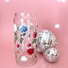 Just One More Page Bookish Glass Cup-Painted Lavender