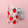 Strawberry Fields Glass Cup-Painted Lavender
