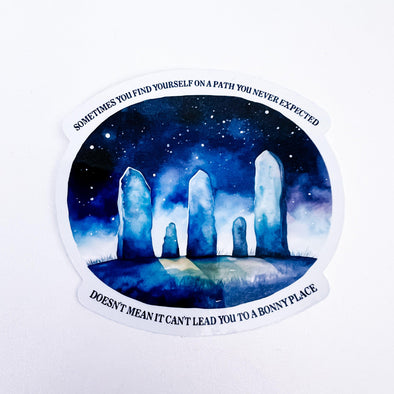 Sometimes You Find Yourself On A Path You Never Expected Sticker-Stickers-Painted Lavender