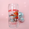 Stars Hollow Connecticut Glass Cup-Painted Lavender
