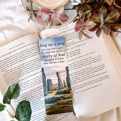 Skye Boat Song Outlander Bookmark-Bookmarks-Painted Lavender