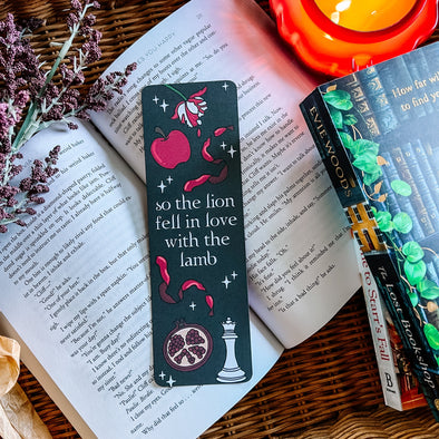 So The Lion Fell In Love With The Lamb Twilight Bookmark-Bookmarks-Painted Lavender
