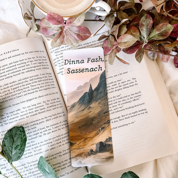 Dinna Fash Sassenach Bookmark-Bookmarks-Painted Lavender