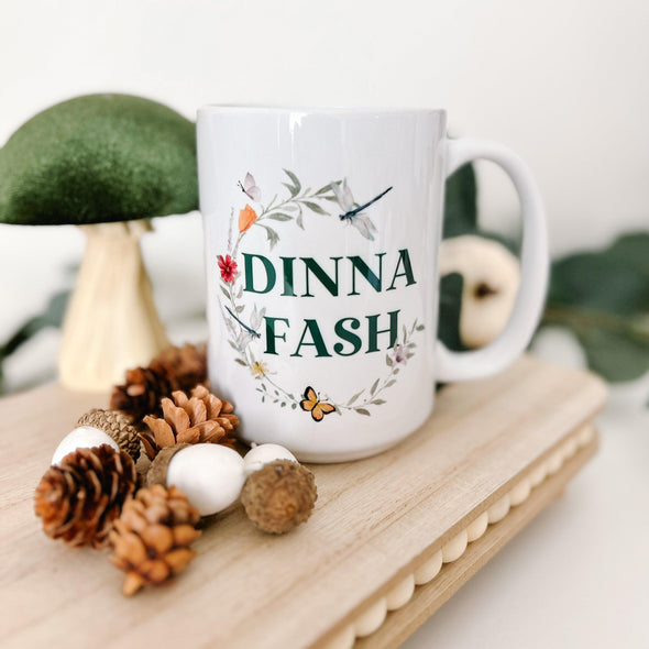 Dinna Fash Mug--Painted Lavender