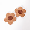 Daisy Flower Cork Coaster--Painted Lavender