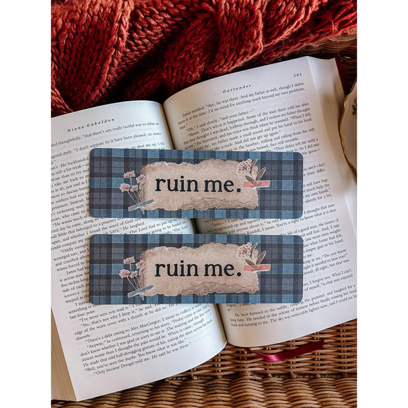 Ruin Me Vintage Bookmark-Bookmarks-Painted Lavender
