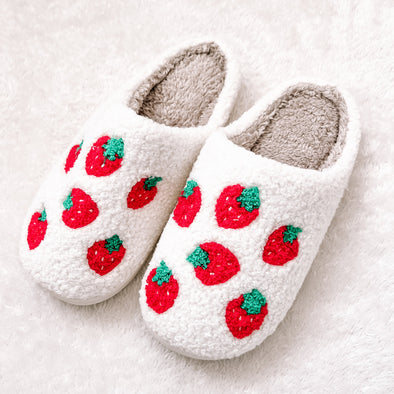 Strawberry Slippers--Painted Lavender