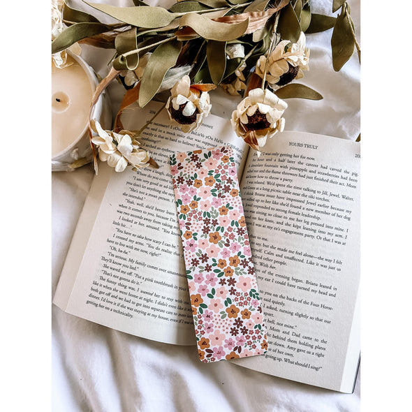 Golden Hour Floral Bookmark-Stickers-Painted Lavender