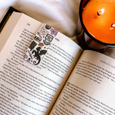 Romantasy Dragon Fourth W Magnetic Bookmark-Stickers-Painted Lavender