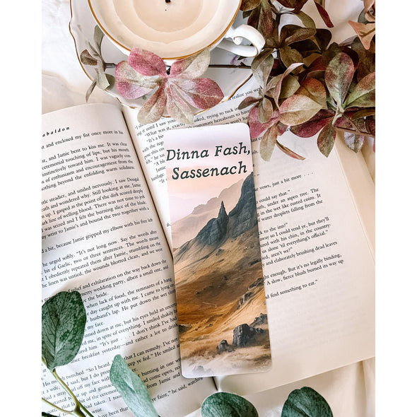 Dinna Fash Sassenach Bookmark-Bookmarks-Painted Lavender