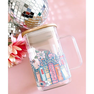Eras Iridescent Glass Mug-Painted Lavender
