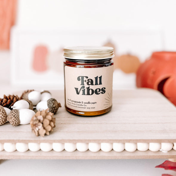 Fall Vibes Soy Candle-Painted Lavender